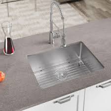 As you could see from our short reviews, there are many types of single basin sinks are easy to install, and they tend to be cheaper than a double basin model of a similar size. Mr Direct Stainless Steel 26 In Single Bowl Undermount Kitchen Sink 2620s 16 The Home Depot