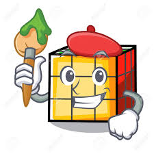 Artist Rubik Cube Character Cartoon Royalty Free Cliparts Vectors And Stock Illustration Image 105634429 My 21 rubik's cube collection. artist rubik cube character cartoon