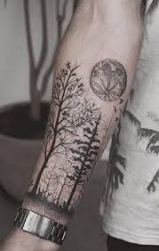 Tattoo Forearm Women Wolf 34 Ideas Forest Forearm Tattoo Arm Tattoos For Guys Forearm Tattoos