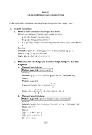 Matematika kelas xi program ips. Fungsi Komposisi Dan Fungsi Invers