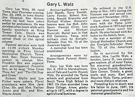 Gary Lee Walz (1949-1988)