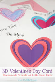 With befunky's card maker, you can easily make your own handcrafted cards. 3d Valentine S Day Card Homemade Valentine S Gifts From Kids Homemade Valentines Gift Homemade Valentines Valentine Day Cards