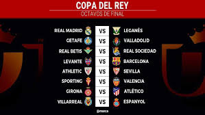 La polémica elección de la sede de la final de la copa del rey ha quedado resuelta al final. Copa Del Rey Round Of 16 Draw Fixtures Soccer