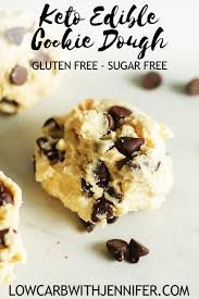 Edible Cookie Dough Recipe Edible Chocolate Chip Cookie Dough Keto Cookie Dough Low Carb Desserts