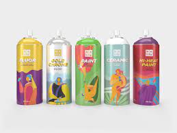 Belife Spray Paint Creative Packaging Design Spray Paint Cans Packaging Design Inspiration