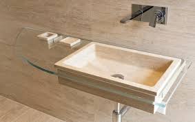 travertine bathroom: sink and coverings