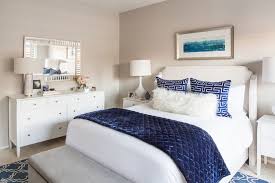 Blue And White Modern Glam Bedroom Glam Bedroom Condo Design Interior Design