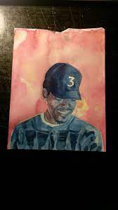 Download A Quick Chance The Rapper Coloring Book Cover Watercolor On Leftover Paper Coloring Books Coloring Book Album Chance The Rapper