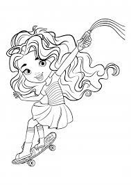 Search through more than 50000 coloring pages. Rox On A Skateboard Coloring Pages Sunny Day Coloring Pages Colorings Cc
