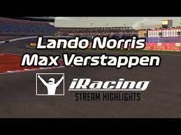 Lando Norris Max Verstappen On Iracing Stream Highlights 03 09 2019 Youtube