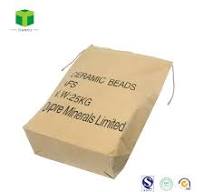 25kg Custom Printed Foil Lined Powder Kraft Paper Packaging Bag for Flour  Sugar