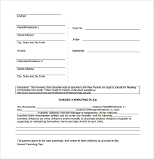 Everyone hates it until you need it. Free 8 Sample Parenting Plan Templates In Pdf
