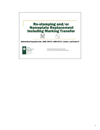 The 10 parts of your pressure vessel's nameplate · asme code mark · national board code · pressure vessel construction identifier · radiography examination . Asme Pdf Free Download