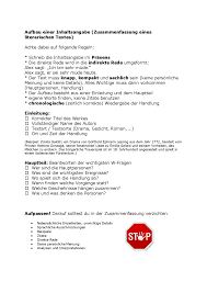 Maybe you would like to learn more about one of these? Aufbau Einer Inhaltsangabe Literarische Texte Docsity