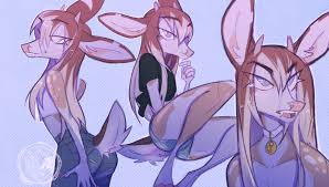 Rule 34 Dev - anthro antlers brown_body brown_fur eyes_closed fangs fur  grin horn laugh long_fangs male markings multicolored_body multicolored_fur  public_transportation rail_transit sharp_teeth smile solo spots  spotted_body spotted_fur tan_body ...