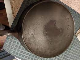 Need Some Help Restored My Griswold In A Lye Bath Then Dipped In 50 50 Vinegar Water Bath To Prevent Flash Rust For Less Than A Hour Now I Have This Horrible Dark