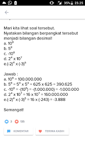 Diubah menjadi pecahan desimal dengan cara : 1 Bilangan Desimal Dengan Angka Desimal Sepersepuluhan Terdekat Dari 8 Adalah A 2 2 Brainly Co Id