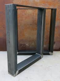 Thick Industrial U Shape Metal Table Legs 4x2 Etsy Metal Table Metal Table Legs Steel Table Legs