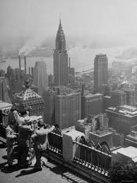 Rockefeller, jr., and the creation of rockefeller center and top of the rock. View From Observation Deck At Rockefeller Center Looking Southeast At The Chrysler Building Photographic Print Allposters Com Chrysler Building Rockefeller Center Honeymoon Places