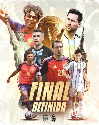 ESPANHA X ARGENTINA NA FINAL DA COPA DO MUNDO! 🇪🇸🇦🇷 Vai ser um jog&atilde;o absurdo! E a&iacute;, quem leva o t&iacute;tulo? 🏆 📲 Siga @pedrocl021 para saber tudo da Copa do Mundo! #