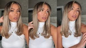 Blow dry this parting to create a gentle c curve to create the curtain bangs effect. How To Style Curtain Bangs With Flat Iron Herunterladen