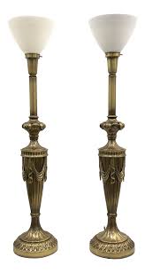 Monumental Rembrandt Brass Torchiere Table Lamps A Pair On Chairish Com Table Lamp Lamp Interior Lighting