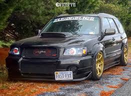 That is quite a wing — not as handy for eating ramen as the oe sti wing, but it will certainly provide. 2004 Subaru Forester Wheel Offset Nearly Flush Air Suspension 436702 Custom Offsets