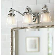 User manuals, hampton bay light fixture operating guides and service manuals. Hampton Bay 3 Light Chrome Vanity Light With Etched Glass Shades 05660 The Home Depot Chrome Vanity Lights Bronze Bathroom Light Fixtures Contemporary Bathroom Lighting