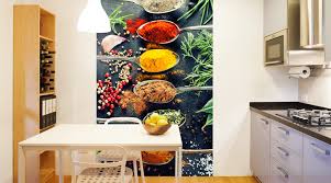 Bei tapeten für die küche oder für das badezimmer sollten sie darauf achten, dass es sich um wasserfeste tapeten handelt. Kuchen Tapeten Fototapeten Fur Die Kuche Wall Art De