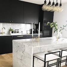 Black And Gold Marble Dining Table 420 Room Decor Cool Dining Table Black Matte Kitchen Cabinets And Marble Kitchen Island With Gol Interior Design Kitchen Home Decor Kitchen Kitchen Interior