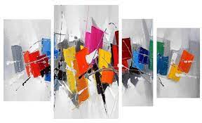 Un coup de pinceau qui donne du relief : Tableaux Modernes En Art Metal Et En Relief Cadres Concept Toile Abstraite Peinture Abstraite Acrylique Peinture