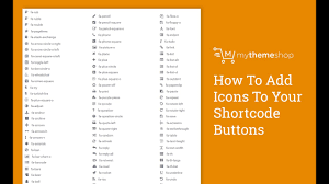 how to add icons to your shortcode buttons hd