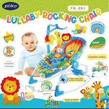 Terdapat mainan dan gigitan bayi. Baby Bouncer Pliko Pk 309 Lullaby Rocking Chair Tempat Duduk Santai Bayi Kursi Goyang Getar Bayi Shopee Indonesia