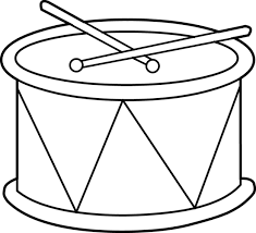 Slide crayon on drum sets bass drums snares and other percussion musical instruments. Marching Drum Coloring Page Free Clip Art Clip Art Library Coloring Pages Drum Craft