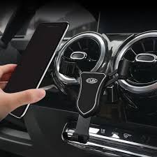 For Mercedes Benz A Class W177 Car Mobile Phone Holder A250 A180 V177 Sedan A35 Vent Snap Type Gravity Wireless Charging Bracket Universal Car Bracket Aliexpress