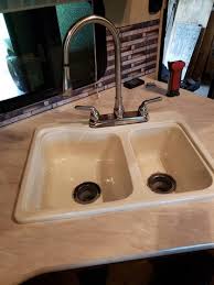 Replacing the kitchen sink is one of those jobs that you should not start until you have plenty of time and you should plan on a number of trips to the hardware store. Kitchen Sink Replacement Love Your Rv Forum