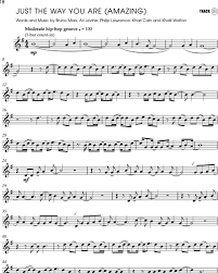 When i see your face there's not a thing that i would change cause you're amazing just the way you are and when you smile, the. Just The Way You Are Amazing Sheet Music By Bruno Mars Nkoda