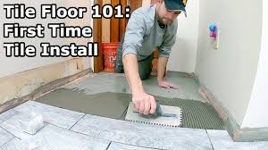 Consequently, you can notice the tiles are all thank you for reading our article on how to install wall tile in bathroom and we recommend you to check the rest of our projects regarding ceramic tile. Tile Floor 101 Step By Step How To Install Tile For The First Time Youtube