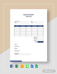 Blank Sales Receipt Template Word Doc Excel Google Docs Apple Mac Pages Google Sheets Apple Numbers Pdf Receipt Template Sales Template Templates