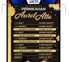 Atta Halilintar Aurel Hermansyah Nikah 3 April Ini Rangkaian Acaranya