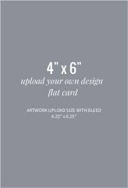 Photosfor 1 to 9 photos. Upload Your Own Design 4x6 Flat Card Upload Card Design