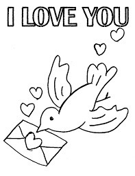 Wedding anniversary coloring pages printable parent post : Pigeon With Love Coloring Page Free Printable Coloring Pages For Kids