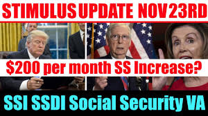 Stimulus Check Update Ssi Ssdi Social Security Va 200 Per Month Ss Increase Youtube
