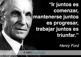 Definición, etimología, frecuencia de uso y año de origen de la palabra «progresar». Infocomputer Espana Ø¹Ù„Ù‰ ØªÙˆÙŠØªØ± Ya Lo Dijo Henry Ford Ir Juntos Es Comenzar Mantenerse Juntos Es Progresar Trabajar Juntos Es Triunfar Y Tu Estas De Acuerdo Que Trabajando En Equipo Se