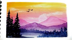 This digital painting tutorial will cover landscape painting specifically because i personally consider it less difficult than other subjects. Watercolor Landscape Painting Tutorial Easy Youtube