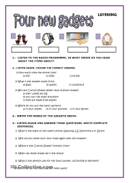 Listening Four Gadgets Passive Essay Writing Skills Writing Skills English Lessons