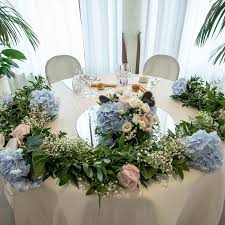 Come scegliere la composizione floreale natalizia più adatta per la propria tavola: I Colori Del Matrimonio Rosa Azzurro Andiamo In Bianco