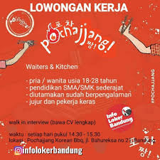 Bandung oh bandung, jawa barat oh jawa baratttt:bash::bash: Walk In Interview Pochajjang Korean Bbq Bahureksa Bandung Januari 2020 Infolokerbandung Com Korean Bbq Bbq Membaca