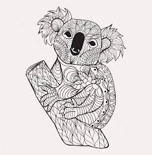 Desenio bietet eine große palette an postern in schwarzweiß. Koala Schwarz Weiss Hand Gezeichnet Doodle Tier Seite Vektor Grafiken C Margolana 7449796 Stockfresh