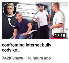 4,903,868 likes · 524,746 talking about this. Jarvis Johnson On Twitter This Messed Me Up Jake Paul Made A Video Confronting Cody Ko For Making Youtube Videos Critical Of Him He Legitimately Thinks He S Standing Up Against A Hateful